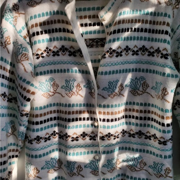 Vintage 90’s oversized floral cardigan - Picture 2 of 5